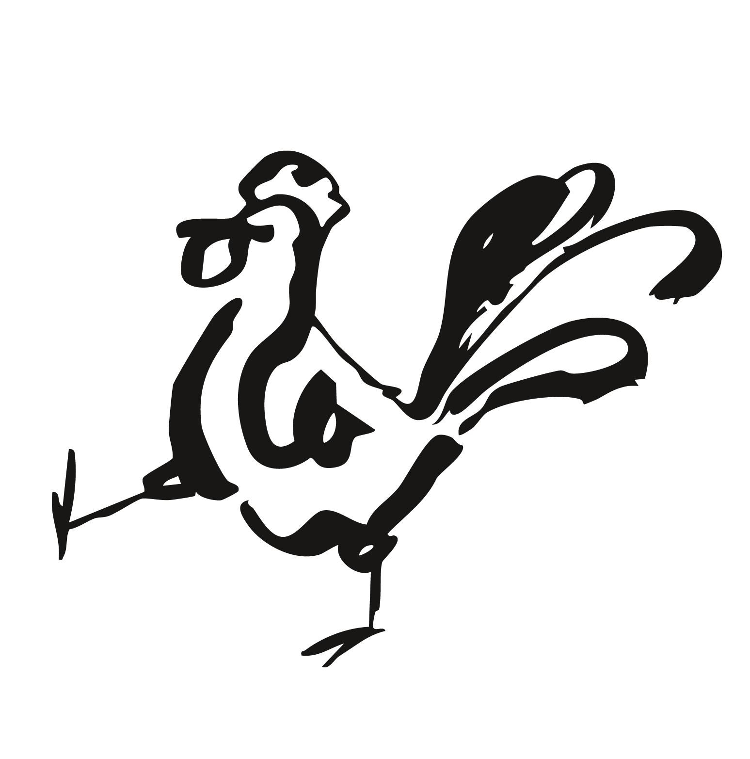 Etikett und Logo für den Wein von Laura Oehms Etikett Hahn - Wein Laura Oehms